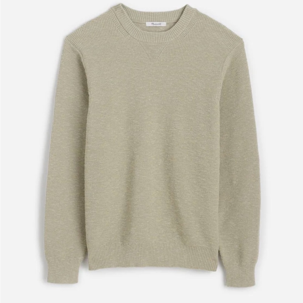 Madewell Waffle-Knit Crewneck Sweater - Men - Medium